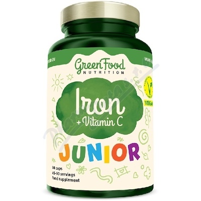 GreenFood Junior Iron+Vitamin C cps.90