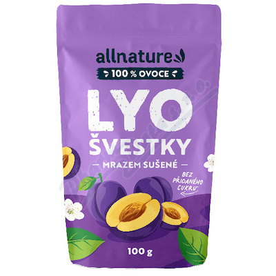 Allnature Švestky Lyo mrazem sušené 100g