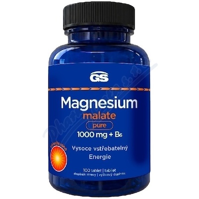 GS Magnesium malate pure 1000mg+B6 tbl.100