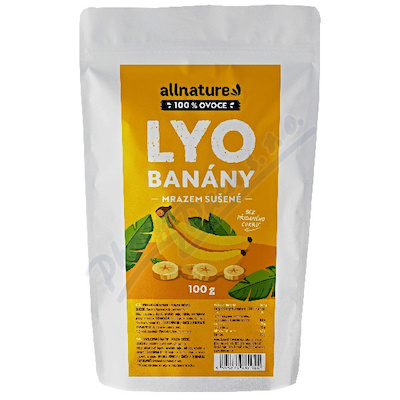 Allnature Banány Lyo mrazem sušené 100g
