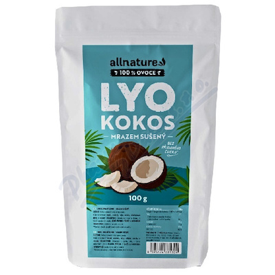 Allnature Kokos Lyo mrazem sušený 100g