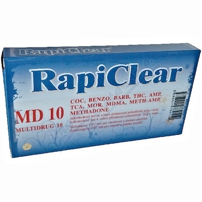 RapiClear MD 10 Multidrug 10 test 1ks