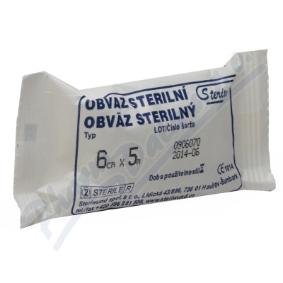 Obin.hydrofil.pletené ster.6cmx5m Steriwund
