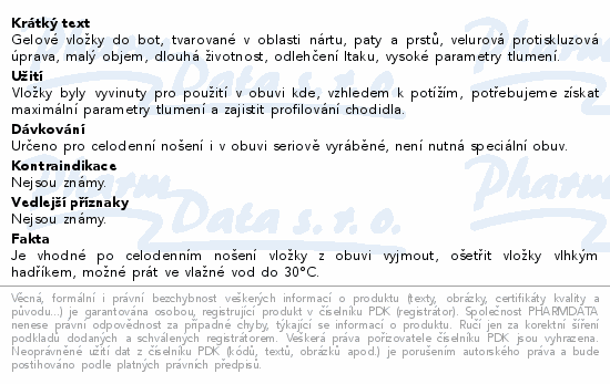 DR.GREPL Gelové vložky s velurem vel.41-42