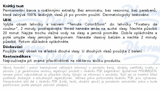 Barva Color&Soin 5B - čokoládově hnědá 135ml