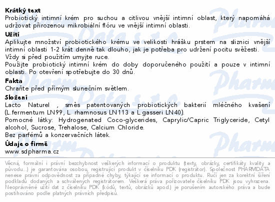Ellen Probiotický intimní krém 15ml