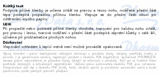 DR.GREPL Podpora příčné klenby R+L vel. 37-41