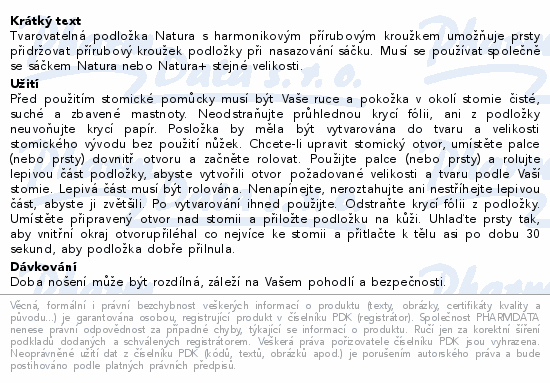 Podložka 2D NATURA tvar-harm kroužek57/22-33mm 5ks