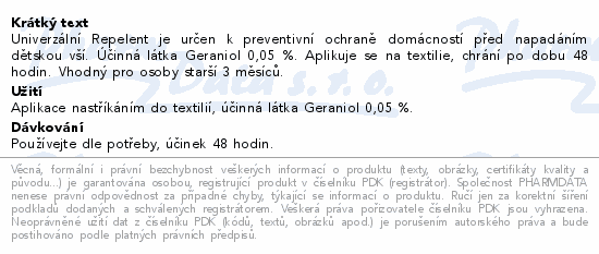 Parasidose Insekticidni sprej do domácnosti 250ml