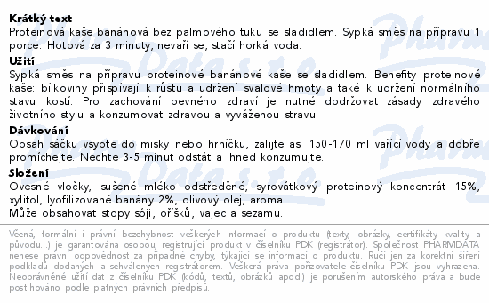 Semix Proteinová kaše banánová 65g