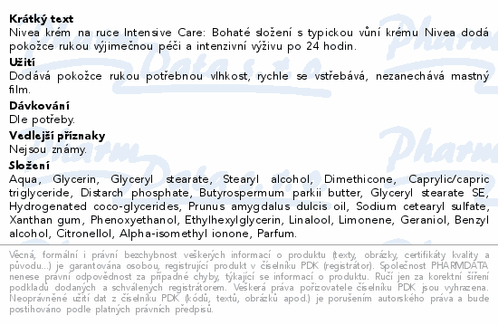 NIVEA krém na ruce intensive care 100ml 84695