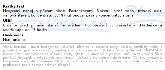 KUBÍK Waterrr višeň 500ml