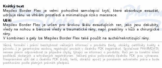 Mepilex Border Flex krytí 10x10cm 5ks