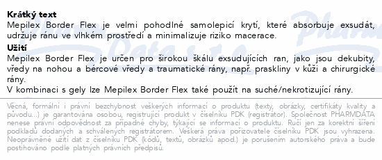Mepilex Border Flex pěn.samol.krytí 7.5x7.5cm 5ks