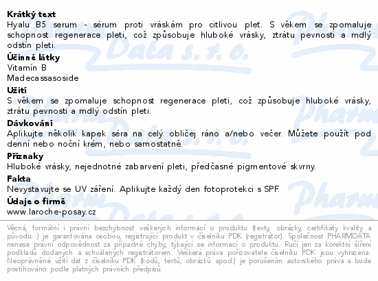 LA ROCHE-POSAY HYALU B5 sérum 30ml