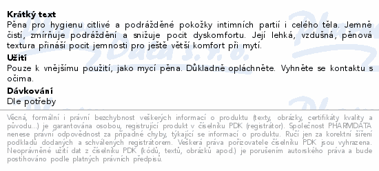 SAFORELLE ultra jemná čisticí pěna 250ml