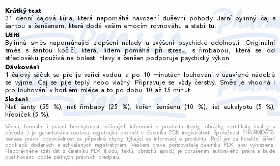 LEROS Mysl očista čaj 21x1.3g
