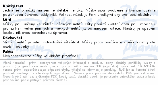SOLINGEN PL 472 Nůžky dětské nikl