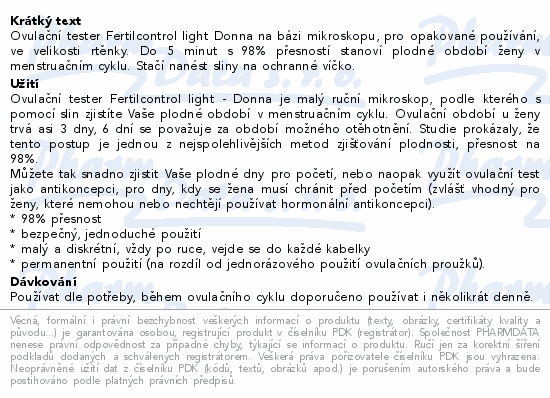 ADIEL FertilControl light ovulační test 1ks