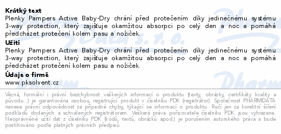 Pampers Active Baby 6 plenky 13-18kg 128ks