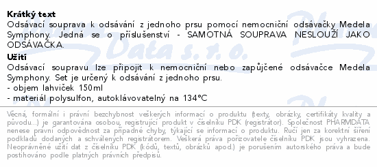 Medela PersonalFit PLUS Symphony odsávací set 21mm