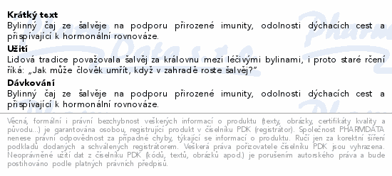LEROS Šalvěj čaj 20x1.5g