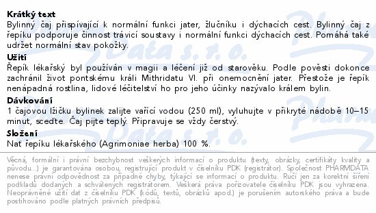LEROS Řepík čaj sypaný 40g