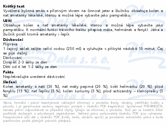 LEROS Játra & žlučník čaj 20x1.5g