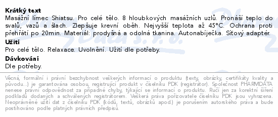 NAIPO Masážní límec MGS-150DC
