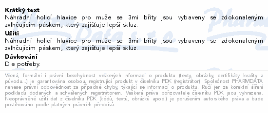 Gillette Mach3 náhradní hlavice 5ks