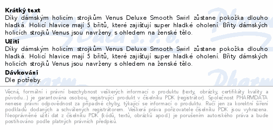 Gillette Venus Deluxe Smooth Swirl náhr.hlav.4ks