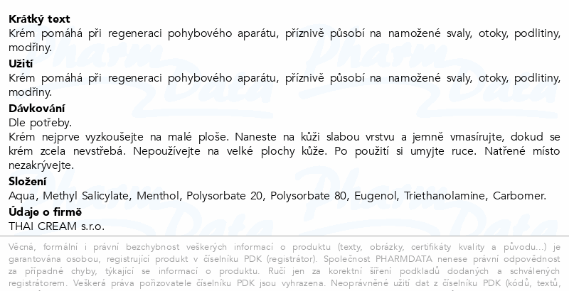 Thajský Original krém 100g