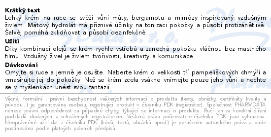 LEROS živel Vzduch krém na ruce 50ml