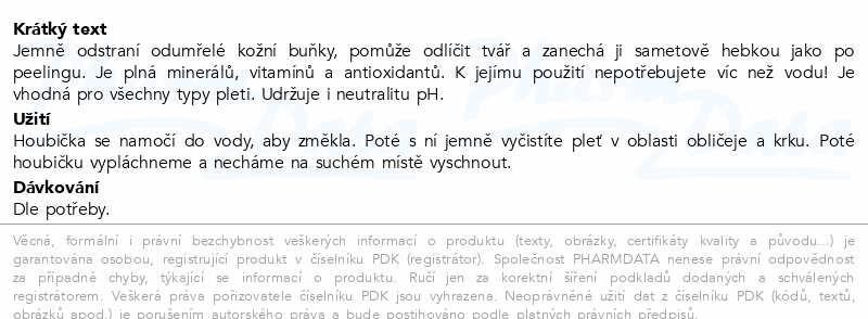 Endles Konjaková houbička pro všechny typy pleti