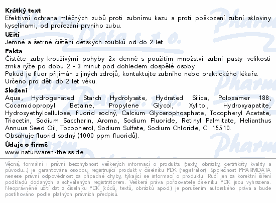 Lacalut Baby 0-2 let zubní pasta 55ml