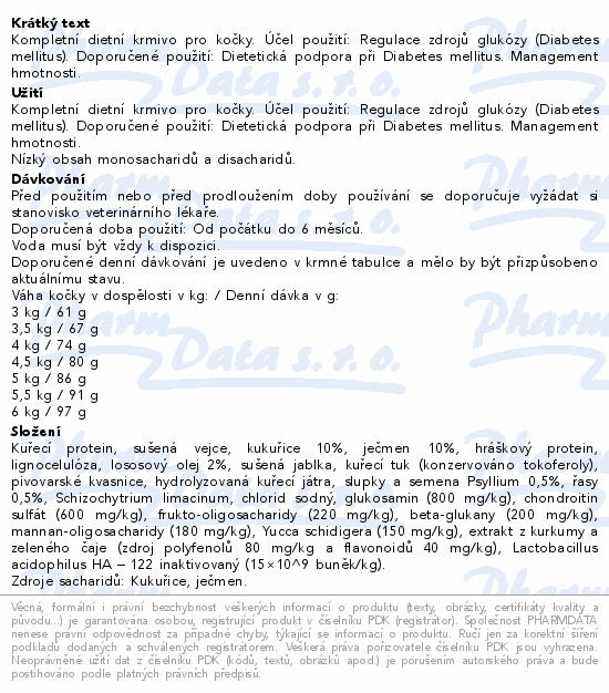 Calibra Veterinary Diets Cat Diabetes 2kg