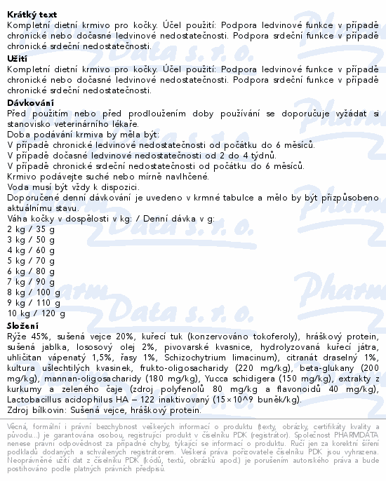 Calibra Veterinary Diets Cat Renal&Cardiac 2kg