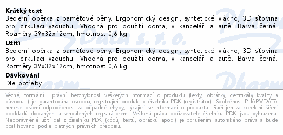 NAIPO Bederní opěrka MGMS-LD26