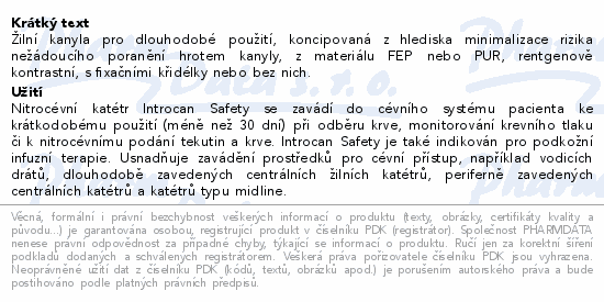 Introcan Safety G22 0.9x25mm modrá 50ks