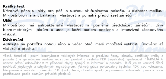 Allpresan diabetic Mikrosilber Repair pěna 125ml