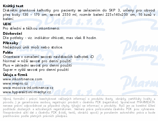 iD Pants Maxi XL 10ks