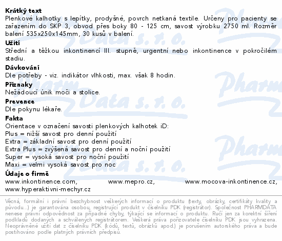 iD Slip Extra Plus M 30ks