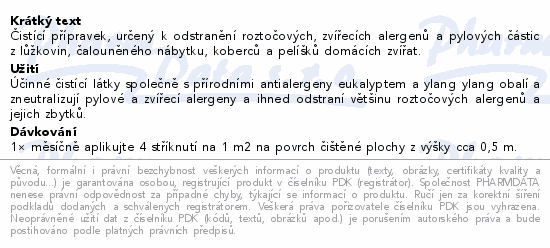 Bio-Life odstranovač alergenů Home Cleanse 350ml