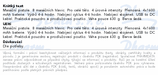 NAIPO Oyeet Nex Pro Masážní pistole šedá