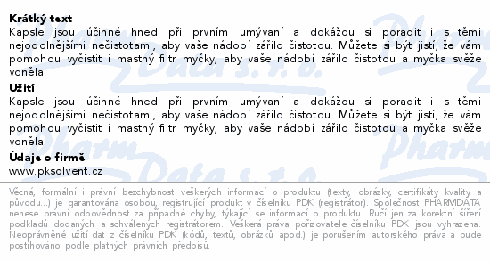 Jar Platinum kapsle do myčky 125ks