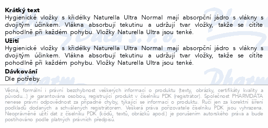 Naturella Ultra Normal 1 vložky XXL 40ks