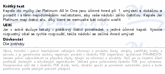 Jar Platinum kapsle do myčky 5x28ks