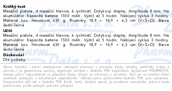 NAIPO Masážní pistole NP-MG02
