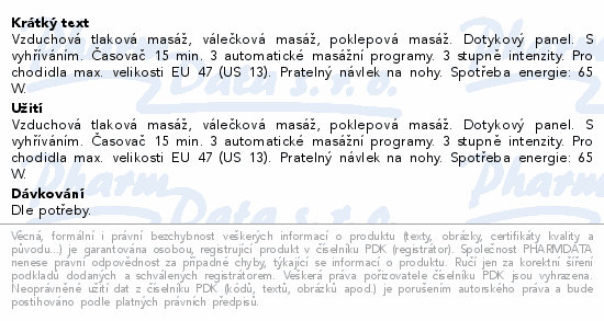NAIPO Masážní přístroj pro chodidla MGF-839A