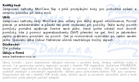 MoliCare Slip Inko.zalep.kalhotky 6 kap.vel.M 30ks